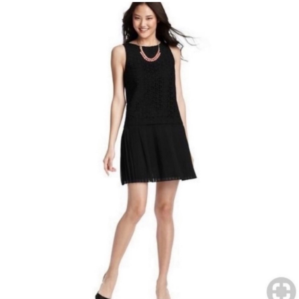 Ann Taylor Loft Eyelet Pleated Eyelet Bodice Pleat Skirt